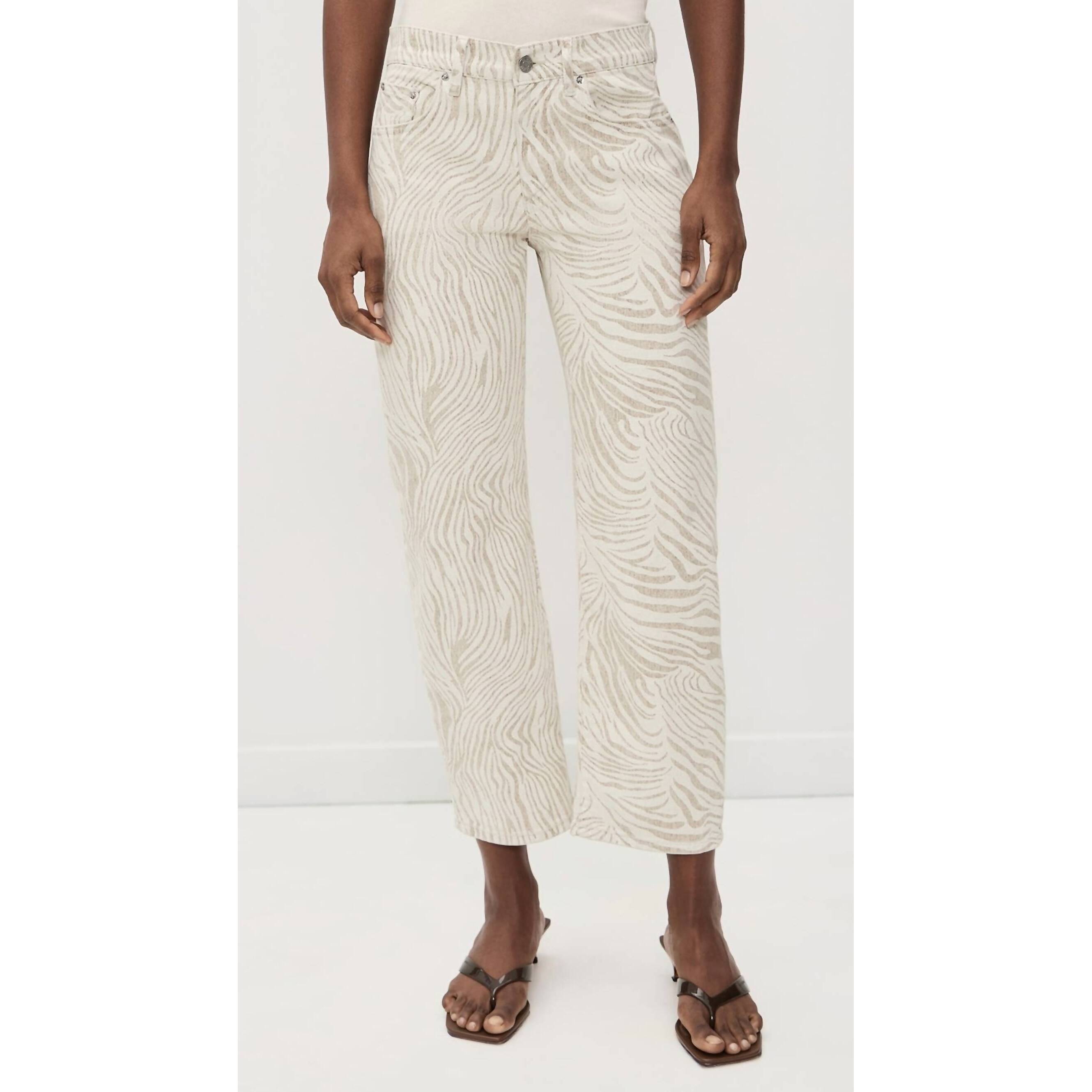 New Le Jean Nomad Ankle Jean In Zebra — image 2 of 6
